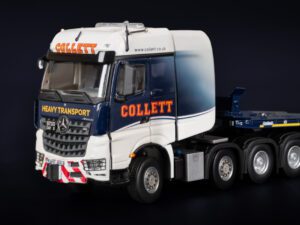 COLLETT  MERCEDES-BENZ AROCS SLT BIGSPACE 8X4 WITH NOOTEBOOM SUPER WING CARRIER