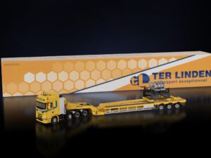 TER LINDEN SCANIA S HIGHROOF 8X4 WITH NOOTEBOOM 3 AXLE SUPER WING CARRIER