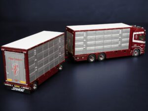 PETER OTTESEN  SCANIA R HIGH ROOF 6X4 BOXED TRUCK WITH LIVE STOCK