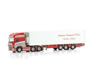 JANSSENS TRANSPORT & ZN’S; SCANIA R HIGHLINE CR20H 6X2 TAG AXLE TRIDEC REEFER TRAILER – 3 AXLE