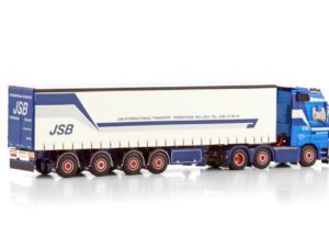 JSB SWIJNENBURG; MERCEDES-BENZ ACTROS MP3 LH 6X2 TWIN STEER CURTAINSIDE TRAILER – 4 AXLE