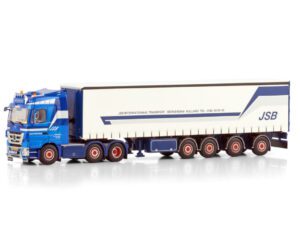 JSB SWIJNENBURG; MERCEDES-BENZ ACTROS MP3 LH 6X2 TWIN STEER CURTAINSIDE TRAILER – 4 AXLE