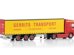 GERRITS TRANSPORT; DAF XG 4X2 TRIDEC SLÄPVAGN MED GARDINSIDA – 3 AXLAR