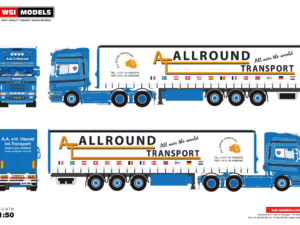 A.A. vd Heuvel; SCANIA 4 SERIES TOPLINE 6X2 TAG AXLE CURTAINSIDE TRAILER – 3 AXLE