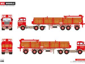 FA. J.V.’T KRUIS & ZN.; VOLVO F88 6X2 TAG AXLE CLASSIC BRICK TRAILER – 3 AXLE