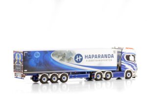 HAPARANDA FJÄRRTRANSPORT; SCANIA S HIGHLINE CS20H 6X2 TAG AXLE REEFER TRAILER – 3 AXLE