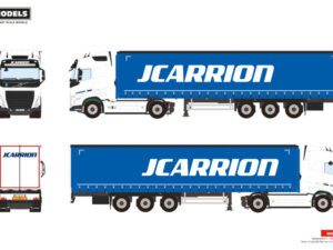 Transportes J. Carrión; VOLVO FH5 GLOBETROTTER 4X2 CURTAINSIDE TRAILER – 3 AXLE