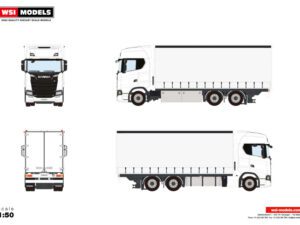 White Line; SCANIA S HIGHLINE CS20H RIGED CURTAINSIDE TRUCK 6X2 TAG AXLE