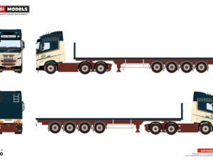 Torben Ramsdal; VOLVO FH5 GLOBETROTTER 6X2 TAGAXEL FLATTRAILER – 4 AXLAR