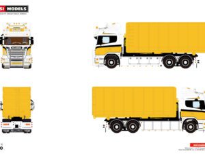 Lenz Gerüstbau; SCANIA R6 HIGHLINE RIGAD TRUCK MED KROKLYFTSSYSTEM 6X2 TAGAXEL + 40M3 CONTAINER