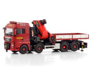 Premium Line; MAN TGX XLX EURO 6C FACELIFT 8X2 TAG AXLE WITH PALFINGER PK 1650 TEC + JIB DEMOUNTABLE BODY