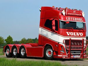 JH Entreprenad &Transport; VOLVO FH5 GLOBETROTTER 8×4 HOOKLIFT + HOOKLIFT CONTAINER ASPHALT