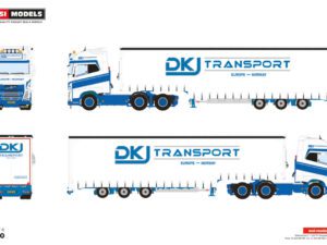 DKJ Transport; VOLVO FH4 GLOBETROTTER XL 6X2 TAGAXEL SEMI MED RIDDIN – 3 AXLAR