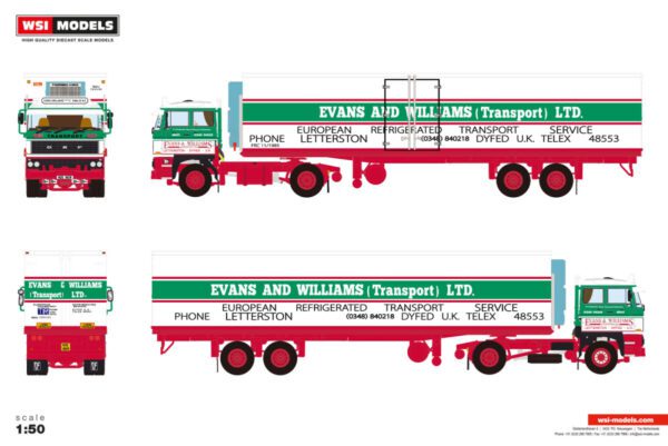 Evans & Williams; DAF 2800 4X2 CLASSIC REEFFER TRAILER - 2 AXLAR