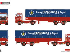 Frans Hendrickx & Söner; VOLVO F89 4X2 CLASSIC CURAINSIDER TRAILER – 2 AXLAR