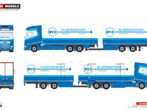 RVE Plantenexport; DAF XG+ RIGED REEFER TRUCK 6X2 TAG AXLE RIGED REEFER DRAWBAR CENTRE-AXLED TRAILER – 2 AXLE