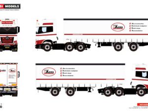 Aers Transport; MERCEDES-BENZ ACTROS MP5 GIGA SPACE 6X2 TWIN STYRBOXTRAILER – 2 AXLAR