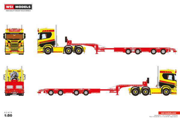 Car-Lack; SCANIA R NORMAL CR20N 6X2 TWIN STEER SEMI WHEEL WELL LOW LOADER - 4 AXLE - Bild 2