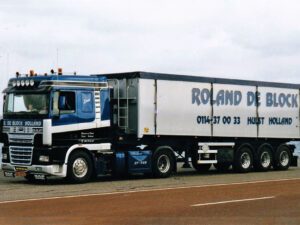 Roland de Block; DAF 95XF SPACE CAB 4X2 TIPPER VOLYM TRAILER – 3 AXLAR