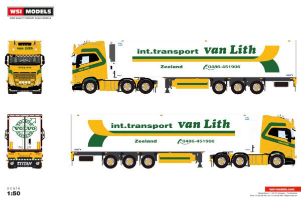 Van Lith; VOLVO FH5 GLOBETROTTER XL 6X2 TWIN STYR REEFFER TRAILER - 3 AXLIG - Bild 3