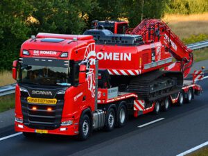 De Romein Groep; SCANIA S HIGHLINE CS20H 6X2 TWIN STEER SEMI WHEEL WELL LOW LOADER – 4 AXLE