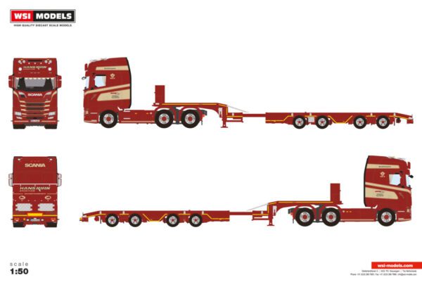 Hans Kirn GmbH & Co. KG; SCANIA S HIGHLINE CS20H 6X4 SEMI WHEEL WELL LOW LOADER - 4 AXLE - Bild 2