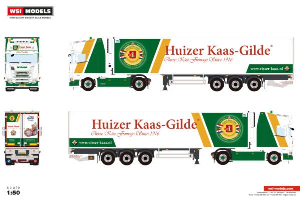 Visser Kaas; SCANIA R HIGHLINE CR20H 4X2 REEFER TRAILER - 3 AXLE - Bild 2