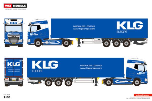 KLG Europe; DAF XG+ MY25 4X2 BOXTRAILER - 3 AXLAR